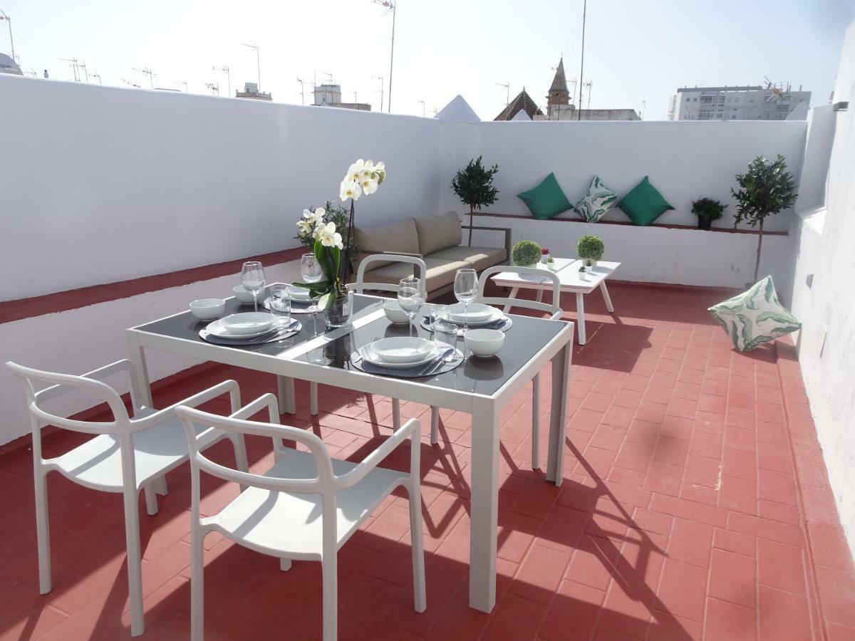 Апартаменти Atico Terraza Cadiz Centro Ascensor Playa De La Caleta Екстер'єр фото